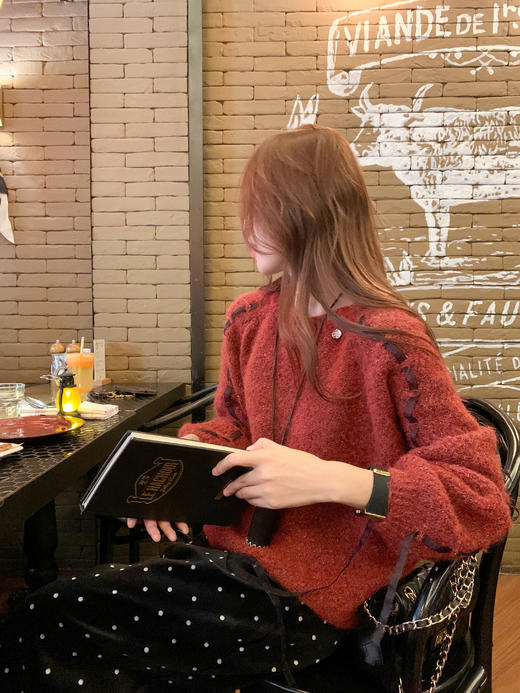 <曾小咸推荐>现货秒杀 ！微信超特价！韩系丝带毛衣 日常199.99 立减110 秒杀89.99！！ 商品图14