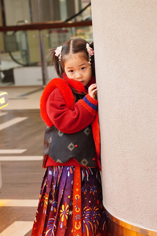 春节不打烊-新春拜年服-童装儿童亲子款马甲冬季新品男女童中式唐装锦绣前程圆满马甲NY089272年衣 商品图7