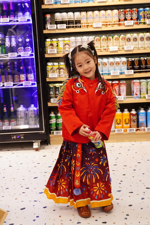 春节不打烊-新春拜年服-童装儿童加绒唐装外套男童女童秋冬新款新中式好彩头加绒唐装NY954045年衣 商品图3