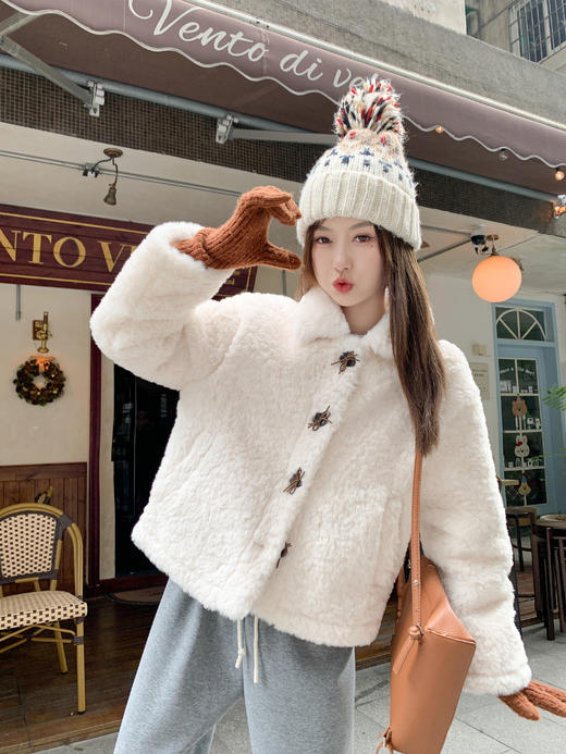 <曾小咸推荐>现货秒杀 ！微信超特价！韩系羊羔绒外套 日常319.99 立减190 秒杀129.99！！ 商品图5