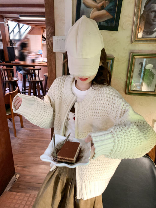 <曾小咸推荐>现货秒杀 ！微信超特价！韩系拉链毛衣外套 日常229.99 立减130 秒杀99.99！！ 商品图13