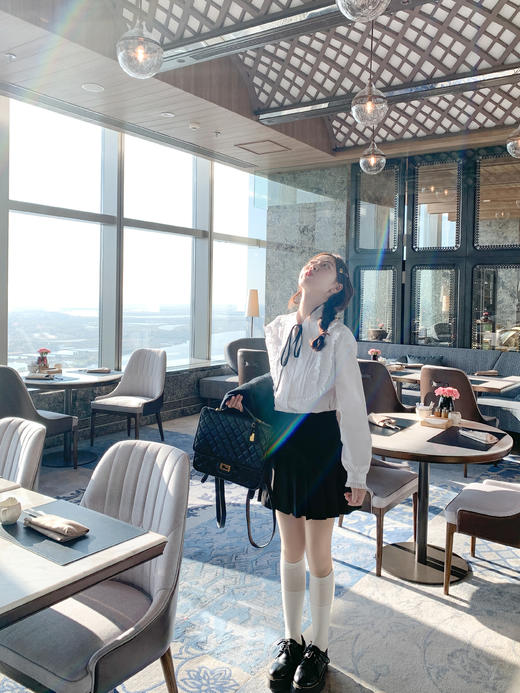 <曾小咸推荐>现货秒杀 ！微信超特价！学院风蝴蝶结衬衫 日常189.99 立减90 秒杀79.99！！ 商品图6