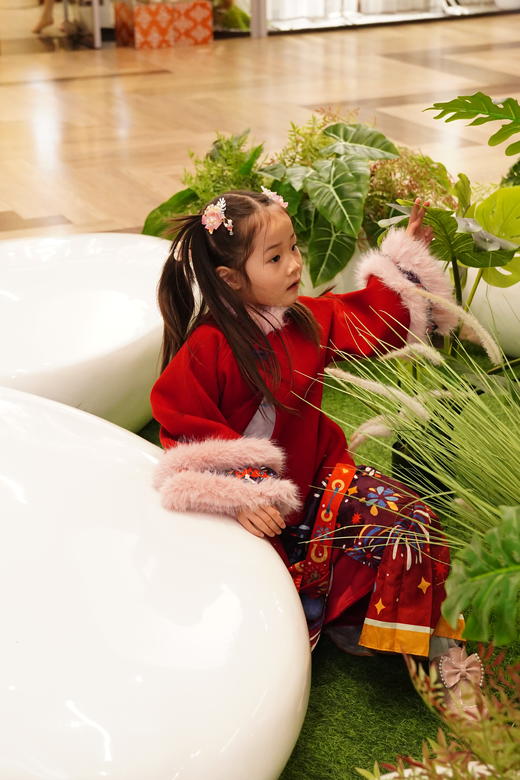 春节不打烊-新春拜年服-童装女童冬季新款中式公主马面裙加绒盛世跃马汉服套装(云肩可拆卸)NY093910年衣 商品图5