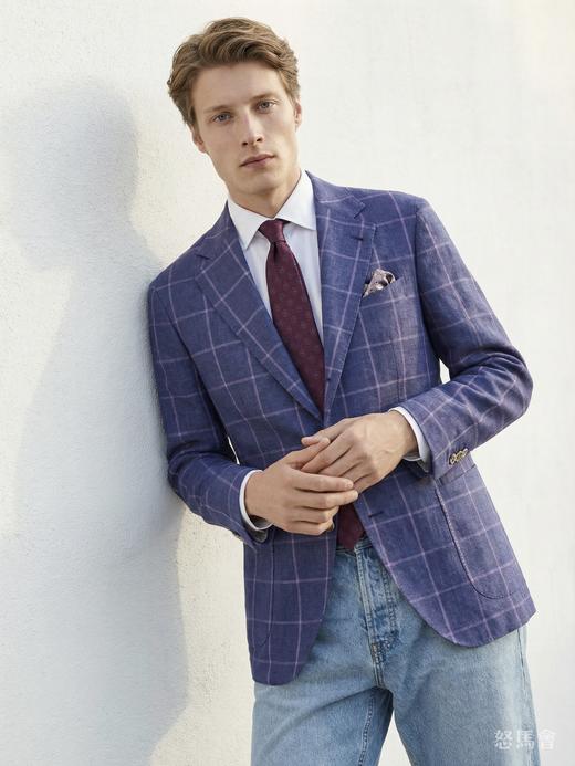 「40款可选」Loro Piana Rhapsody 羊毛蚕丝亚麻混织全麻衬单西 商品图3