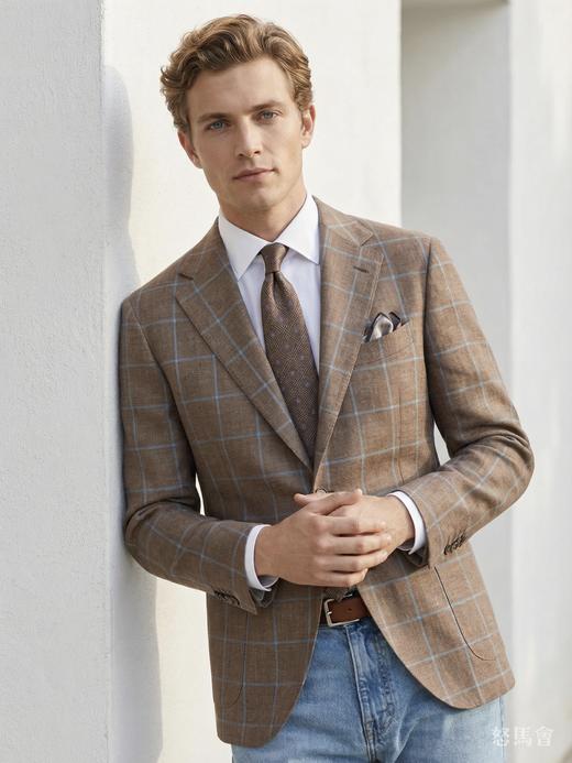 「40款可选」Loro Piana Rhapsody 羊毛蚕丝亚麻混织全麻衬单西 商品图2