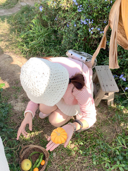 <曾小咸推荐>现货秒杀 ！微信超特价！韩系条纹假两件针织开衫 日常199.99 立减100 秒杀99.99！！ 商品图6