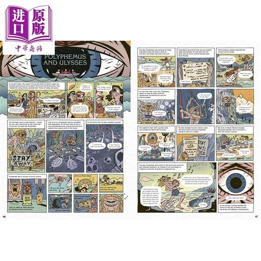 【中商原版】趣味漫画神话故事集 古罗马的神话诸神与角斗士 Comic Strip Myths Myths Gods and Gladiators in Ancient Rome 商品图3