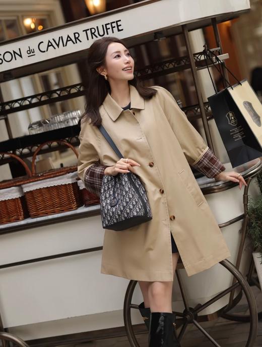 一店k （香港🇭🇰订单！客供面料！）新年发财桶！时髦精的秋冬搭子！迪丽热巴明星同款 小号老花水桶包 商品图4