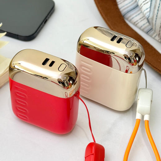 【89元到手！新年限定】幻响S16红色小方宝移动电源22.5w快充充电宝充电聚合物轻薄便携大容量适用于小米苹果 商品图2