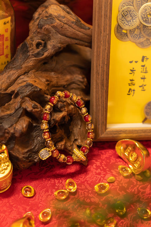 ² 【灵顺寺财神庙】古法香灰琉璃手串 HM02-CRMM-XJJ 商品图3