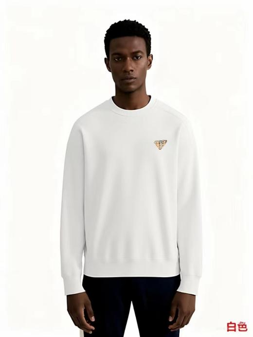 F012226新款春季胸前字母logo两色圆领卫衣男女同款 商品图2