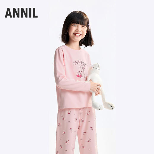 男女童家居服套装春季新款安奈儿童装JM611737 商品图1