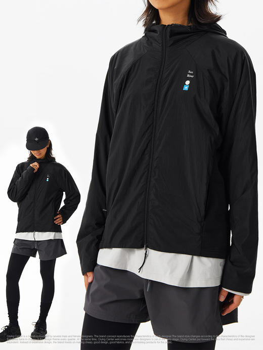 CryingCenter保暖加绒连帽软壳秋冬保暖跑步长袖 女款 商品图3