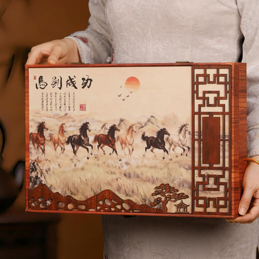 【中国茗茶❗️云南普洱双饼礼盒】熟茶云南古树普洱茶叶，散茶小饼茶金砖礼盒装，熟普生普年货中秋送礼领导长辈自己喝L 商品图2