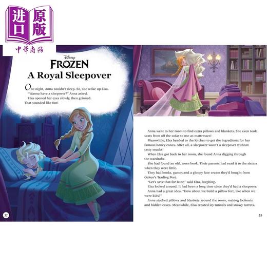 【中商原版】迪士尼 365个睡前故事 Disney Bedtime Stories 英文原版 儿童彩色插图故事书 亲子睡前读物 进口童书 精装 商品图1