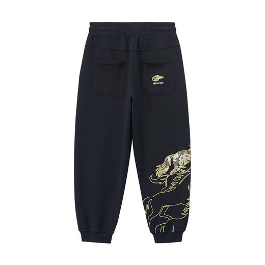 ONIARAI/鬼洗26春季新泥棒蓝马剪影拼花布刺绣针织长裤男 N540186 商品图4