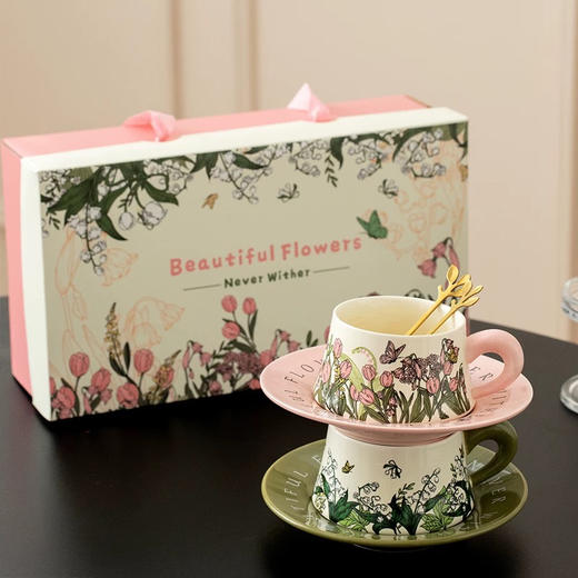 复古法式咖啡杯套装 商品图0