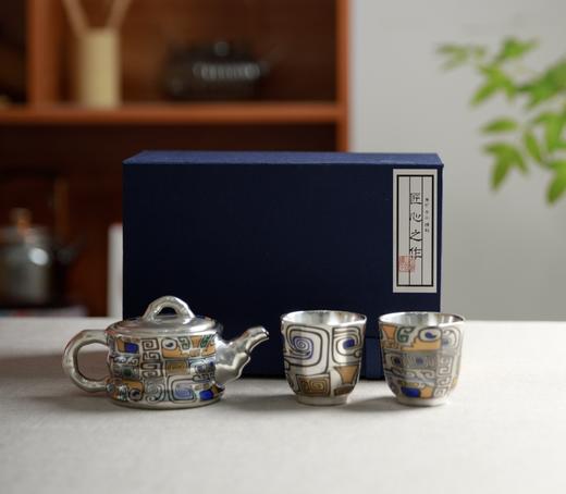 拾物观心·掐丝满花鎏银茶器，极具东方雅致，爱茶人的心头好 商品图5