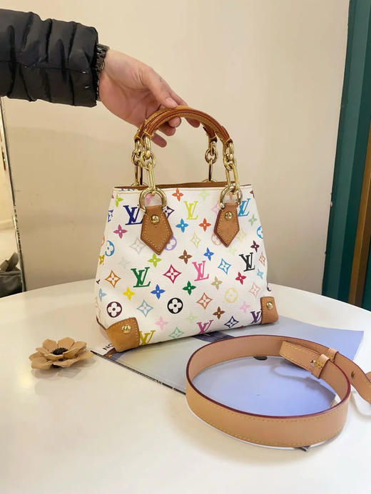 LV 中古 白三彩 薇薇安 手提包 商品图1