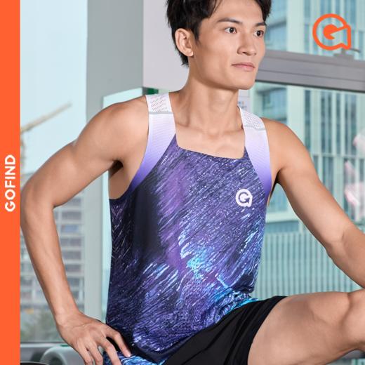 果凡新款风洞背心运动无袖马拉松透气速干背心GTD11273 商品图0