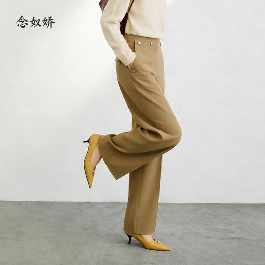 【商场同款】CNT5996 “ 老钱商务裤 ” 经典直筒裤，日常通勤理性务实  挺括抗皱、保形性好 商品图1