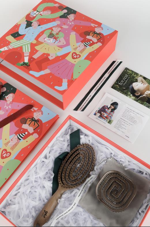 【胡彦斌/张雨绮同款】韩国yao镂空按摩梳子，干净卫生 不缠发 商品图1