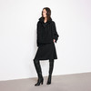 NUTH“立体褶量”黑色宽松可隐藏连帽夹克外套女 商品缩略图3