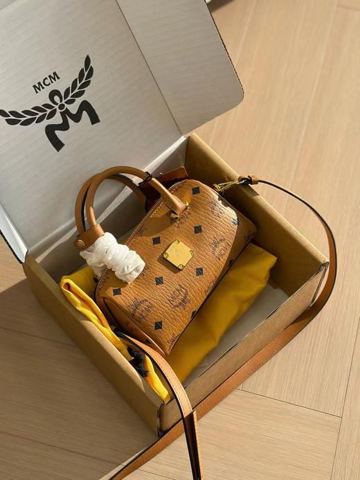 F012228精典干邑色迷你波士顿保龄球手提斜挎包mini包 商品图6