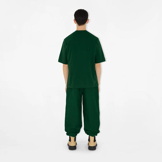 BURBERRY 巴宝莉 男士马术骑士图案贴花棉质圆领短袖T恤 绿色 8080815 B8636 商品图5