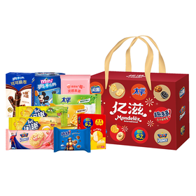 【亿滋】平安如亿  奥利奥趣多多太平769g 零食大礼包礼盒年货送礼团购员工福利-FN