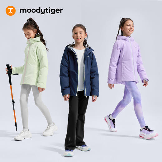 【大J专属】moodytiger亲子款男女童白鹅绒服防风拒水保暖工装羽绒服54210705 商品图7