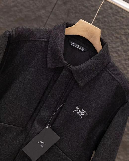 F012216新款男款商务羊毛外套羊绒翻领商务夹克外套 商品图10