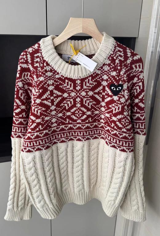 F012212新款麻花纹拼色提花基础圆领毛衣女款 商品图12