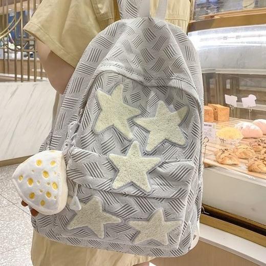 【小众颜值❗️拒绝撞款】高颜值ins小众星星书包初中生女生高中大学生双肩包2025新款背包。jc 商品图2
