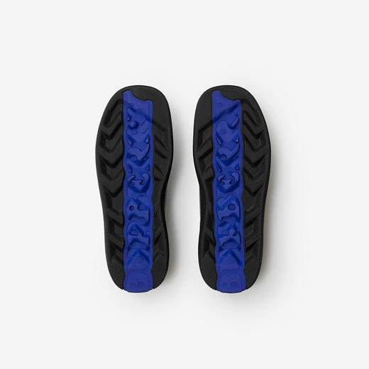 【一】BURBERRY 巴宝莉 男士马术骑士徽标压花皮革 Box 休闲运动鞋 黑色 8083325 A1189 商品图4