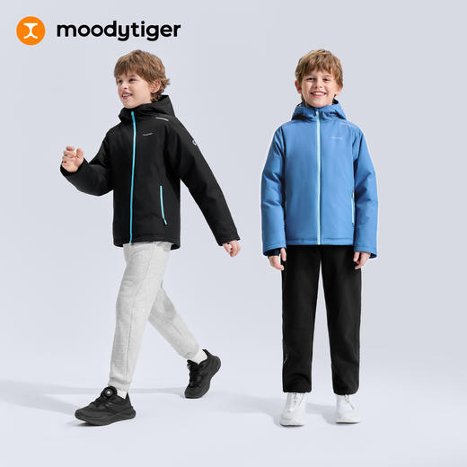 【大J专属】moodytiger亲子款男女童白鹅绒服防风拒水保暖工装羽绒服54210705 商品图8