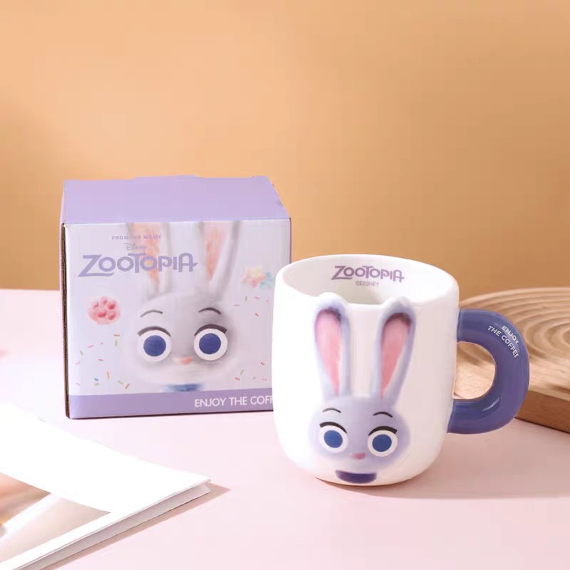 【疯狂动物城系列】中国朱迪高款把柄杯-杯子