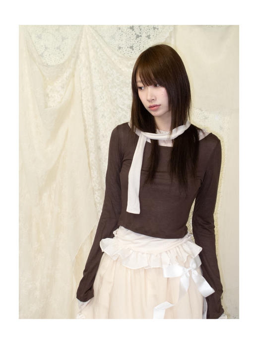 Kaiy Xiao 香雪球两件套围巾上衣 商品图3