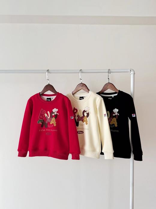 D012271金马卡通字母儿童款圆领加绒卫衣 商品图0