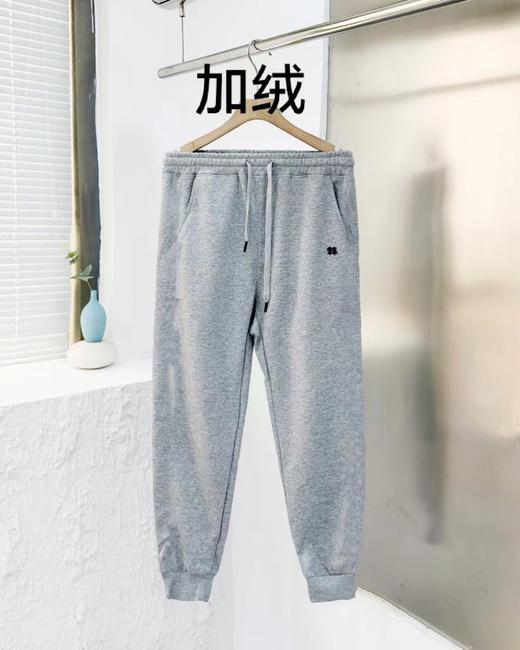 D012260银狐绒抽绳松紧腰运动休闲束脚华棉卫裤 商品图3