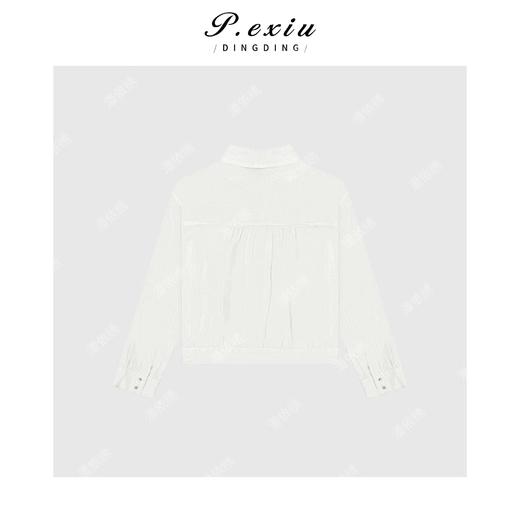 04-2潘依绣丁丁宠粉精致优雅纯色小翻领衬衫Q3641 商品图1
