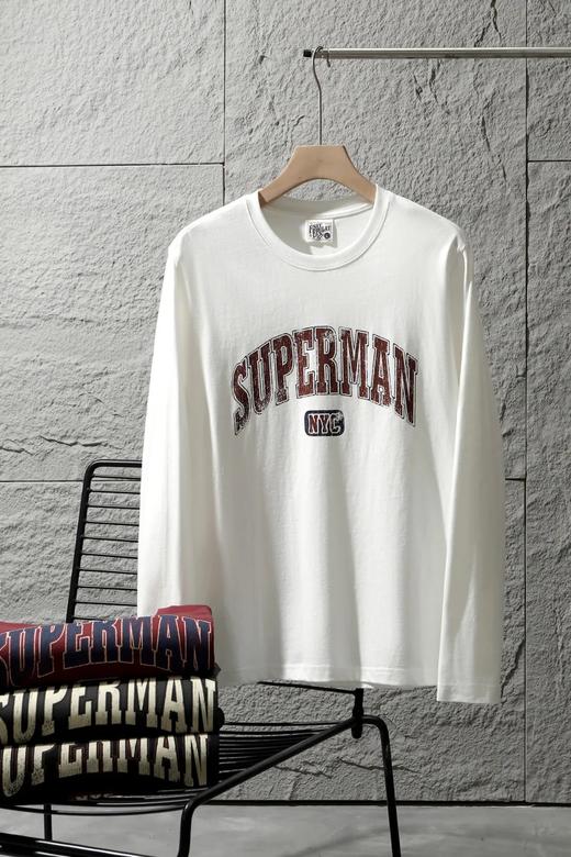 秋冬 复古n~y~c ! 质感升级 100%全棉 潮流个性印花打底衫 商品图4