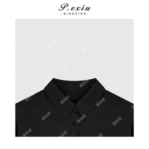 04-2潘依绣丁丁宠粉气质高级单口袋立领衬衫Q7542 商品图2