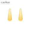 GAONAS  时尚气场亮面金色耳环11672EGO 商品缩略图0