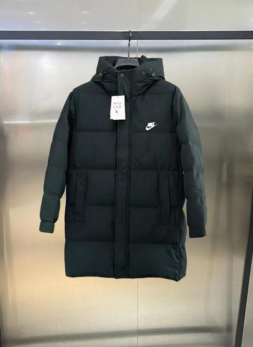 D012247高蓬松90白鸭绒连帽情侣长款羽绒服 商品图0