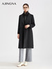 【商场同款】阿菁娜冬季新款极简主义基础款双面绒大衣H型双排扣直筒廓形A30D511110 商品缩略图3