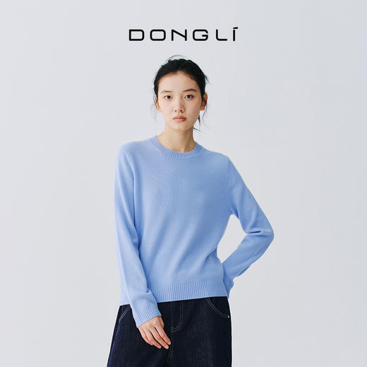 东黎 • 复苏的呼吸 小山羊绒女士圆领套衫 6002 商品图5