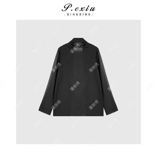 04-2潘依绣丁丁宠粉极简风高级假两件长袖衬衫Q3327 商品图1