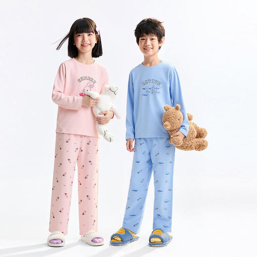 男女童家居服套装春季新款安奈儿童装JM611737 商品图3