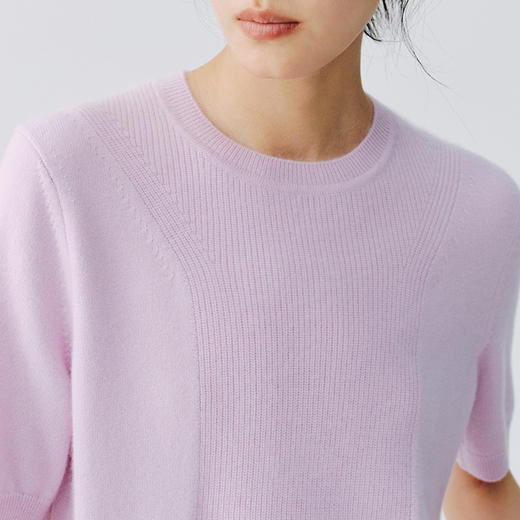 东黎 • 复苏的呼吸 小山羊绒女士圆领半袖 6057 商品图8